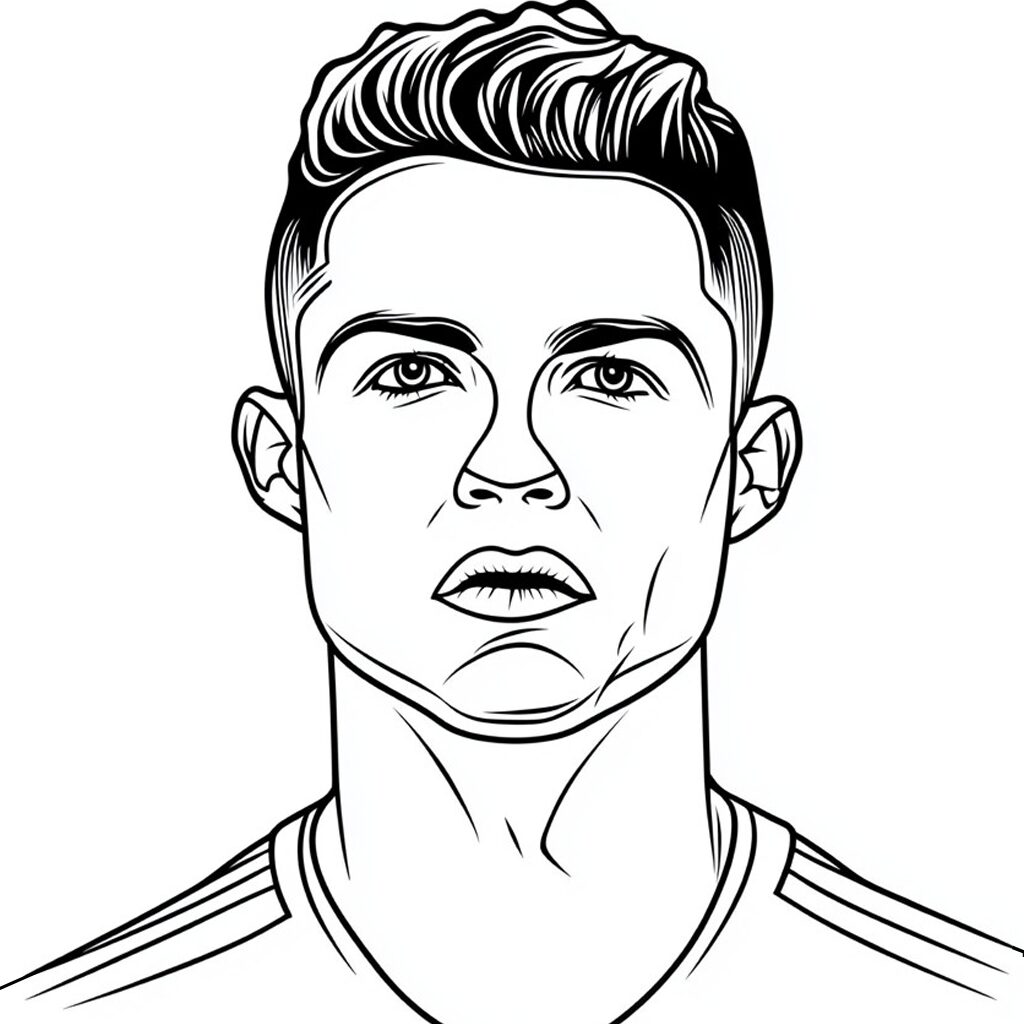 imprimer coloriage ronaldo portugal