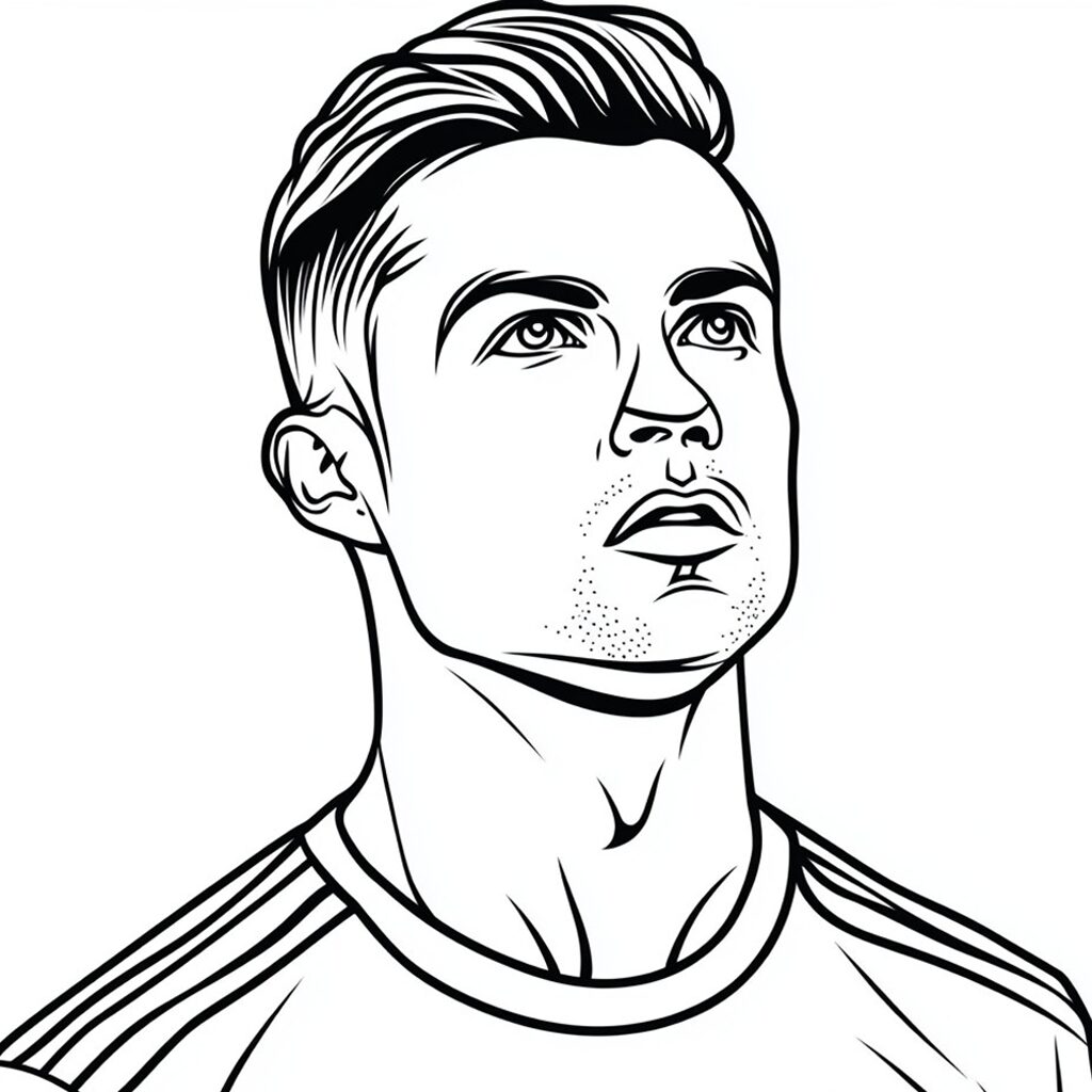 coloriage ronaldo real madrid