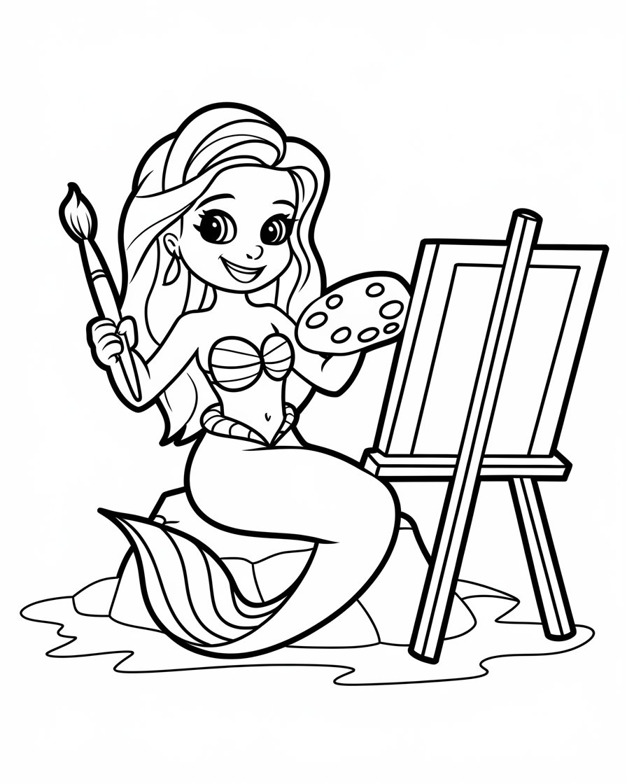 barbie sirene coloriage