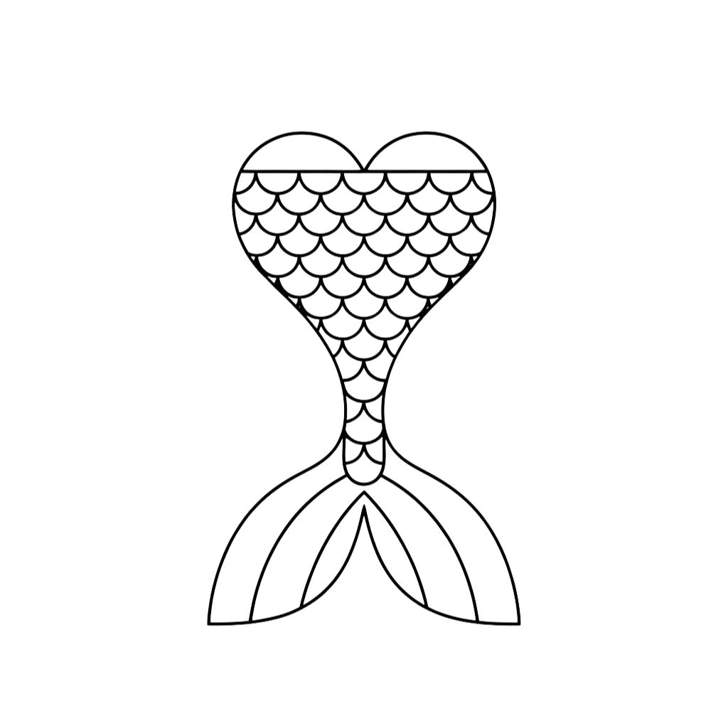 coloriage la petite sirène