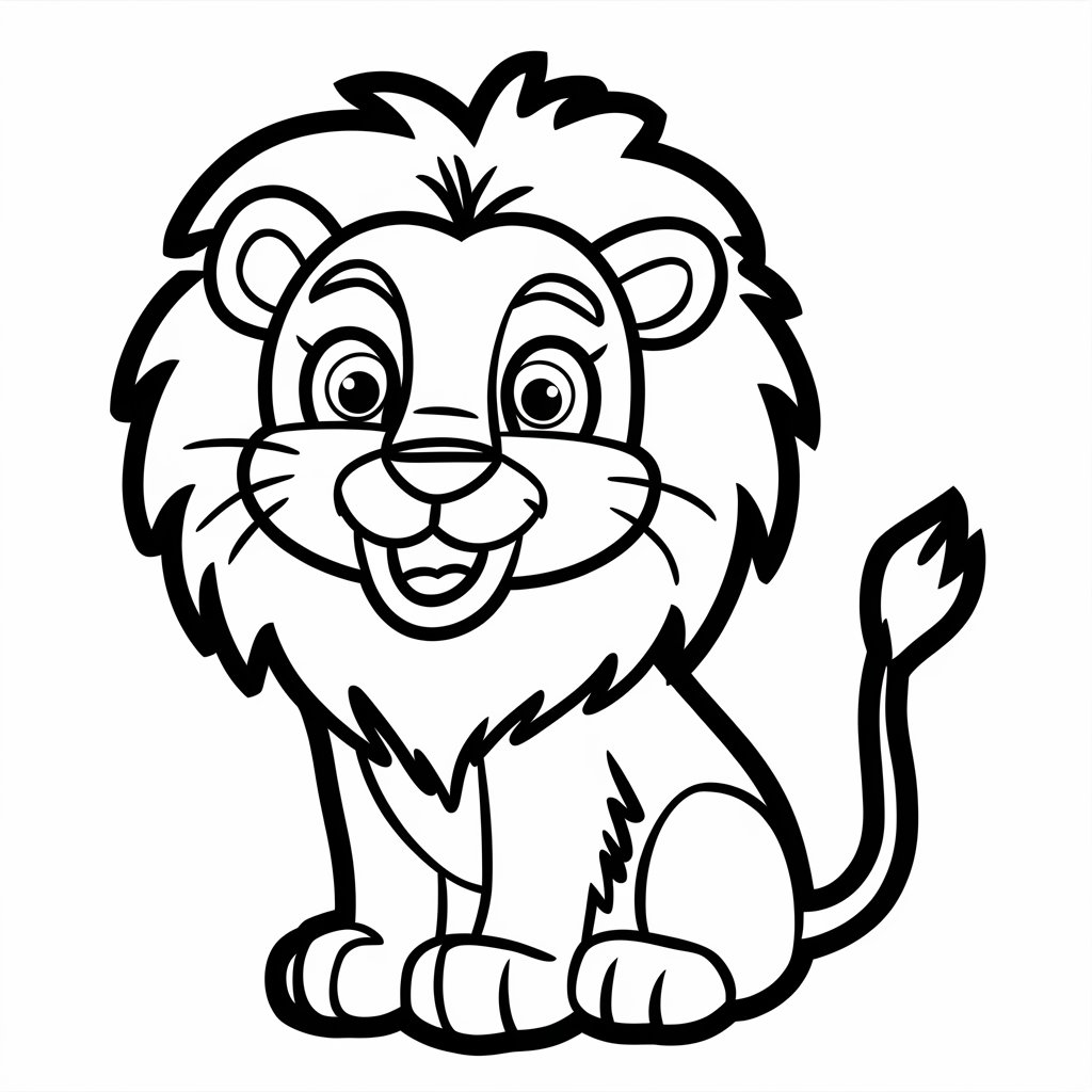 coloriage roi lion
