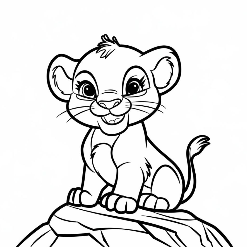 coloriage lion