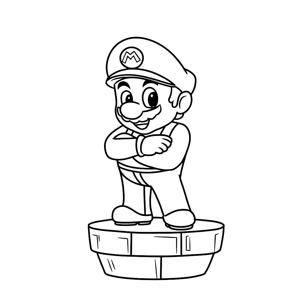 coloriages à imprimer mario