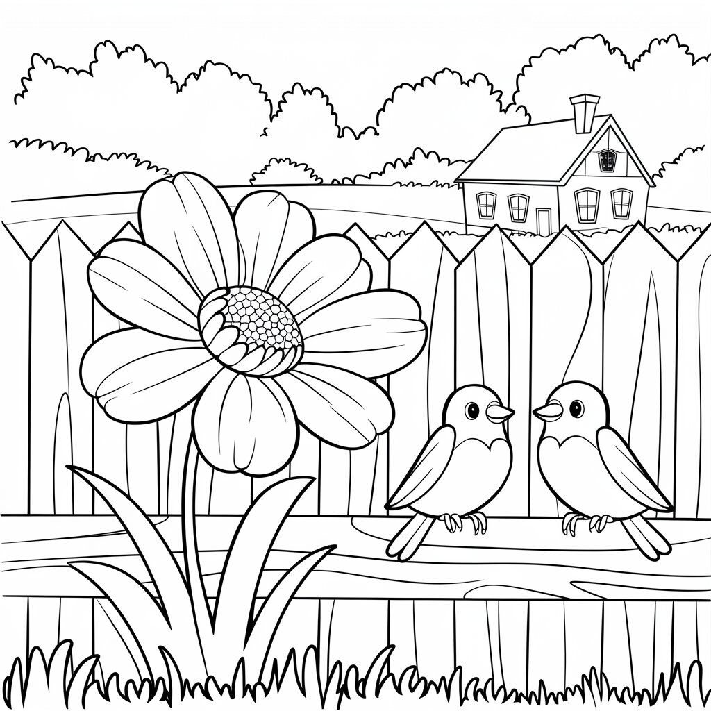 coloriage pour le printemps