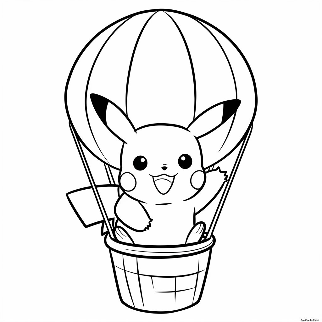coloriage pikachu noel