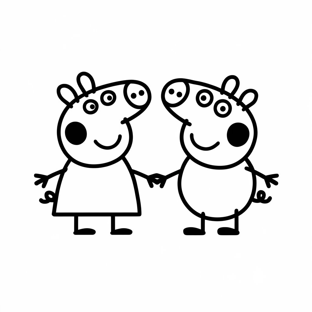 coloriage de peppa pig