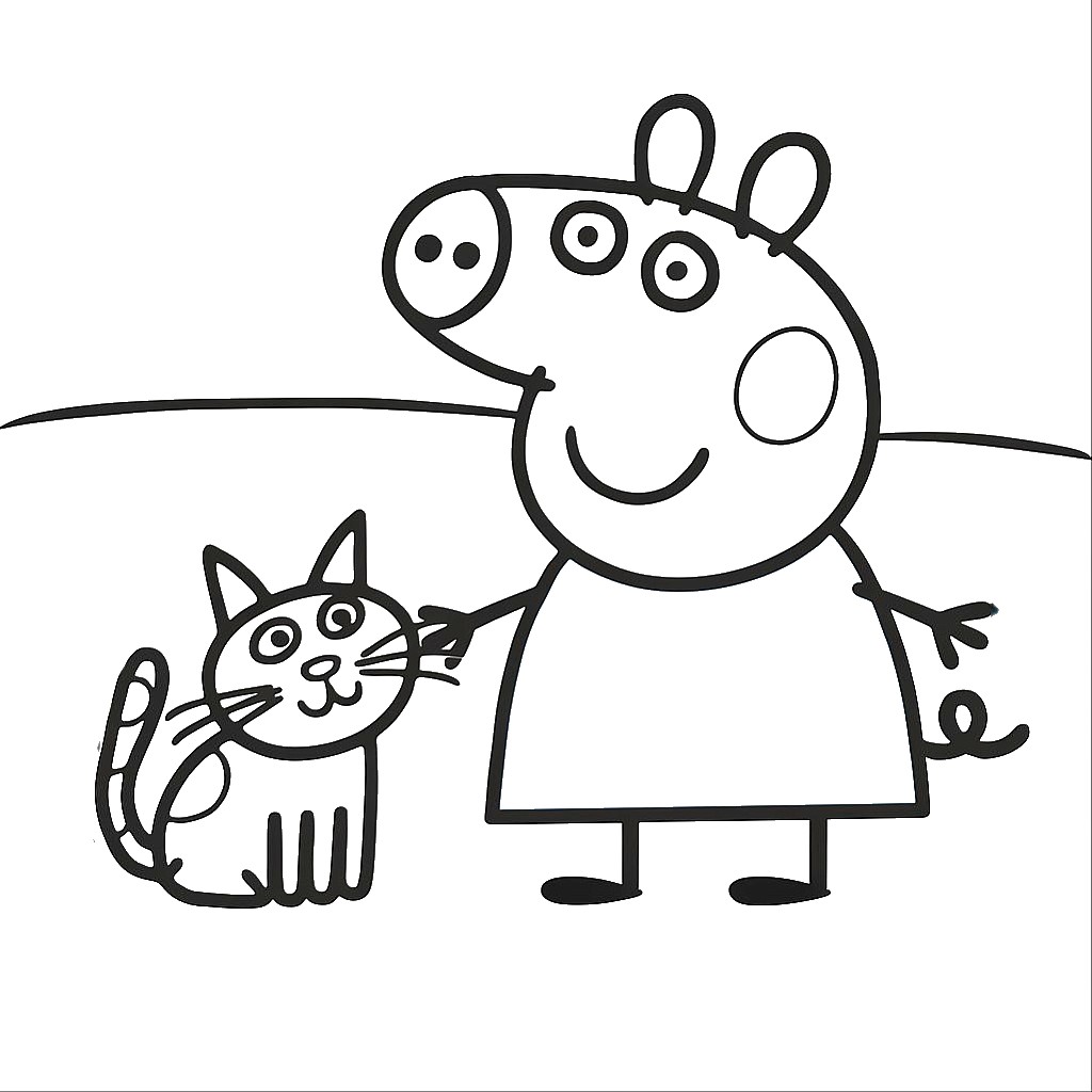 coloriage peppa pig gratuit