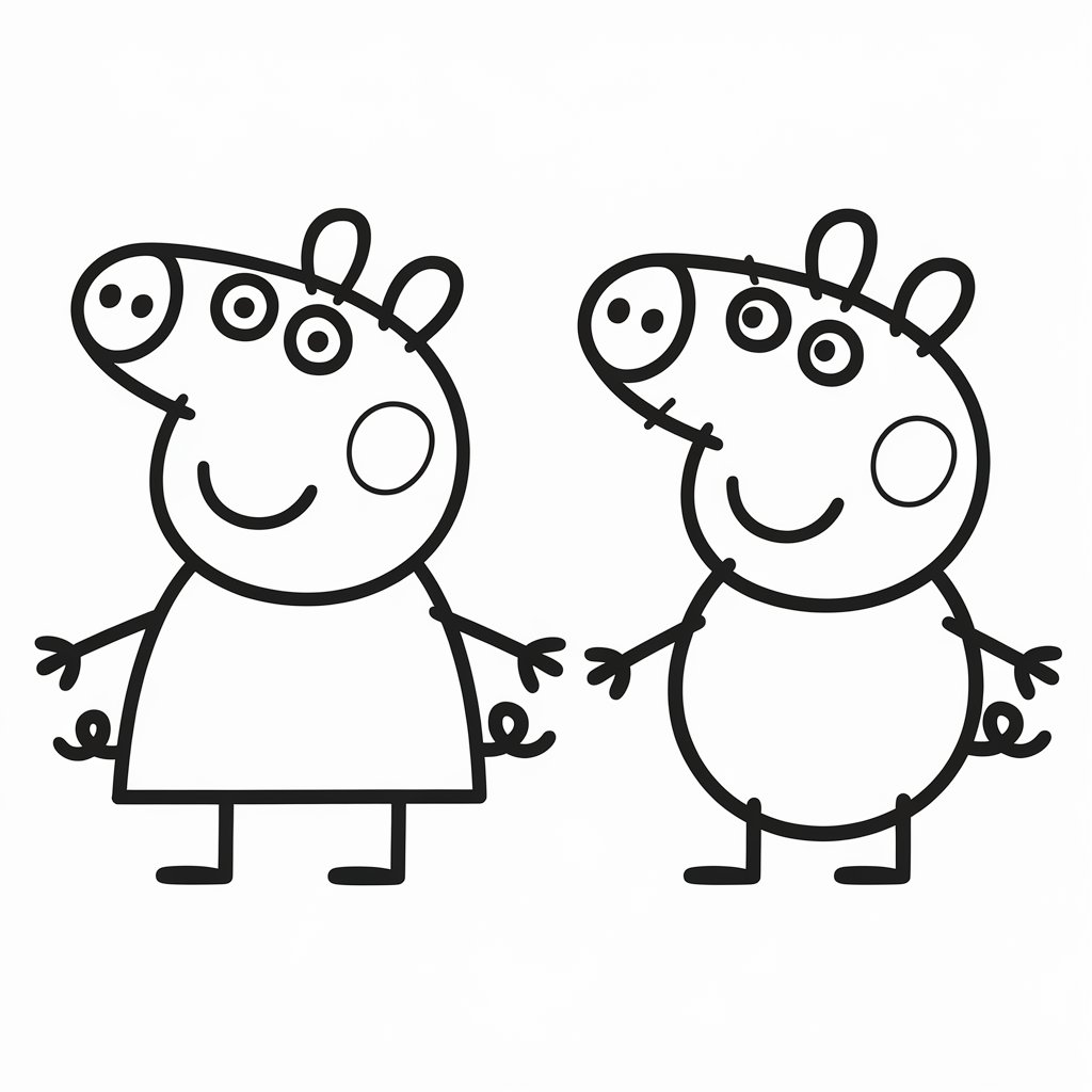 coloriage peppa pig à imprimer
