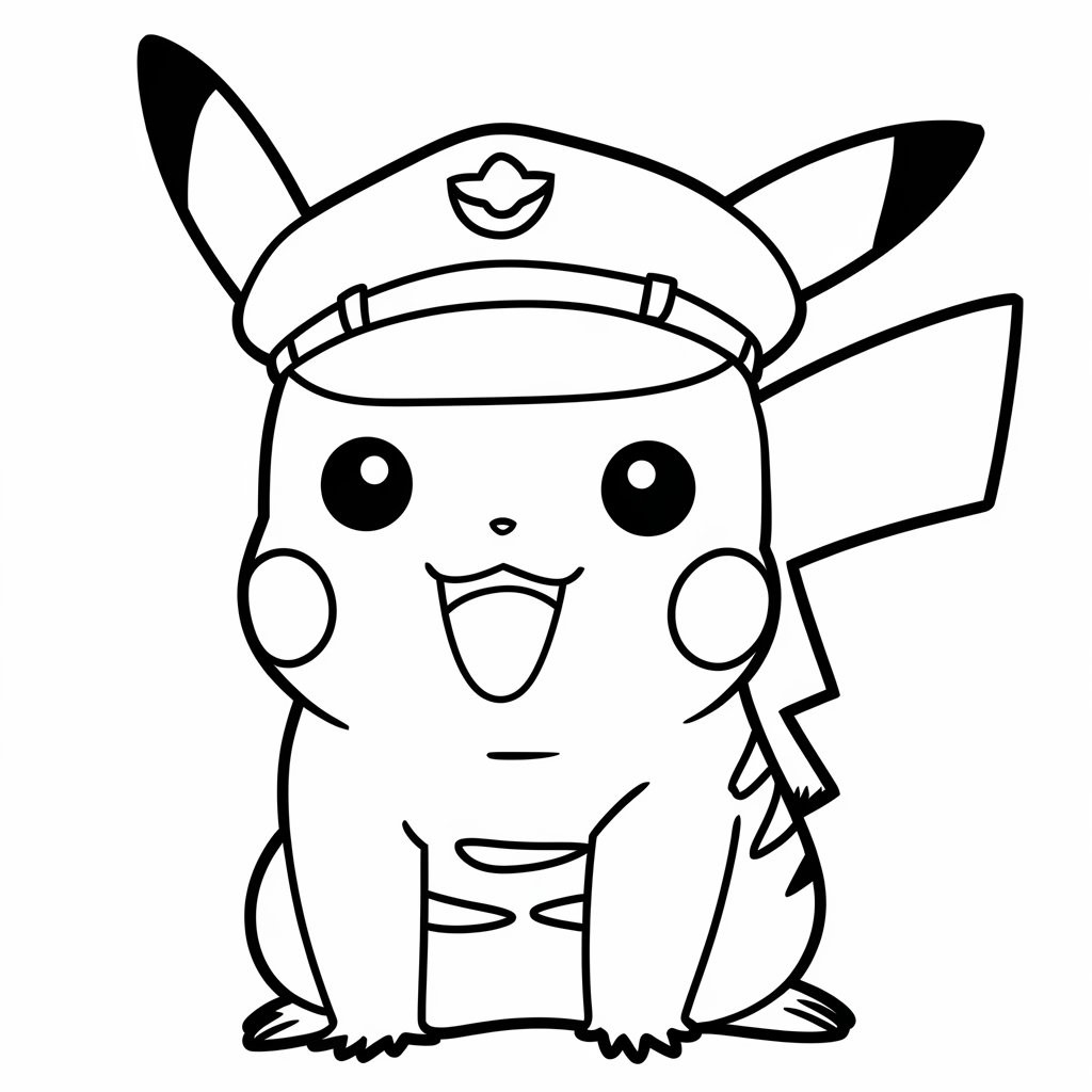 coloriage de pikachu