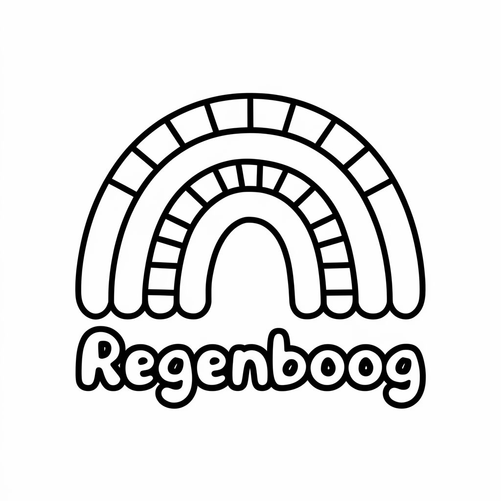 coloriage à imprimer arc en ciel