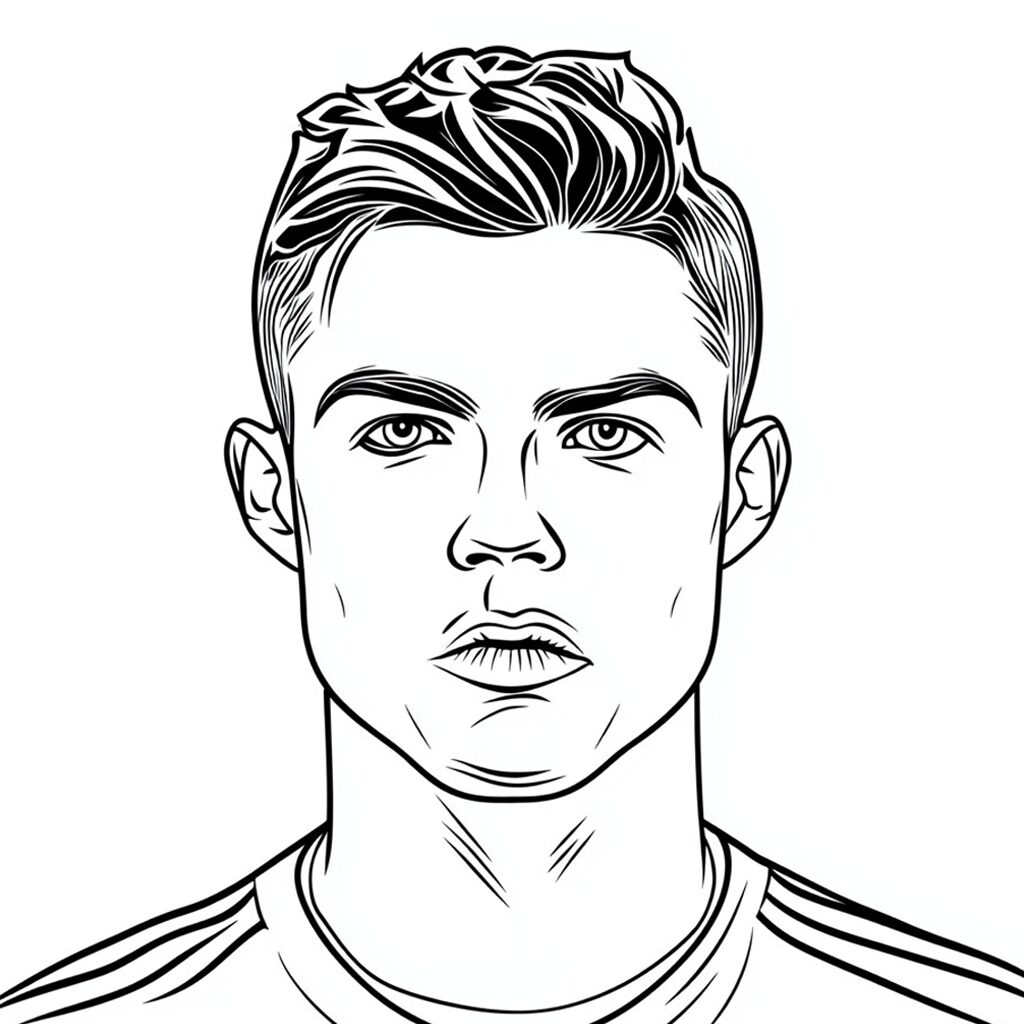 ronaldo coloriage
