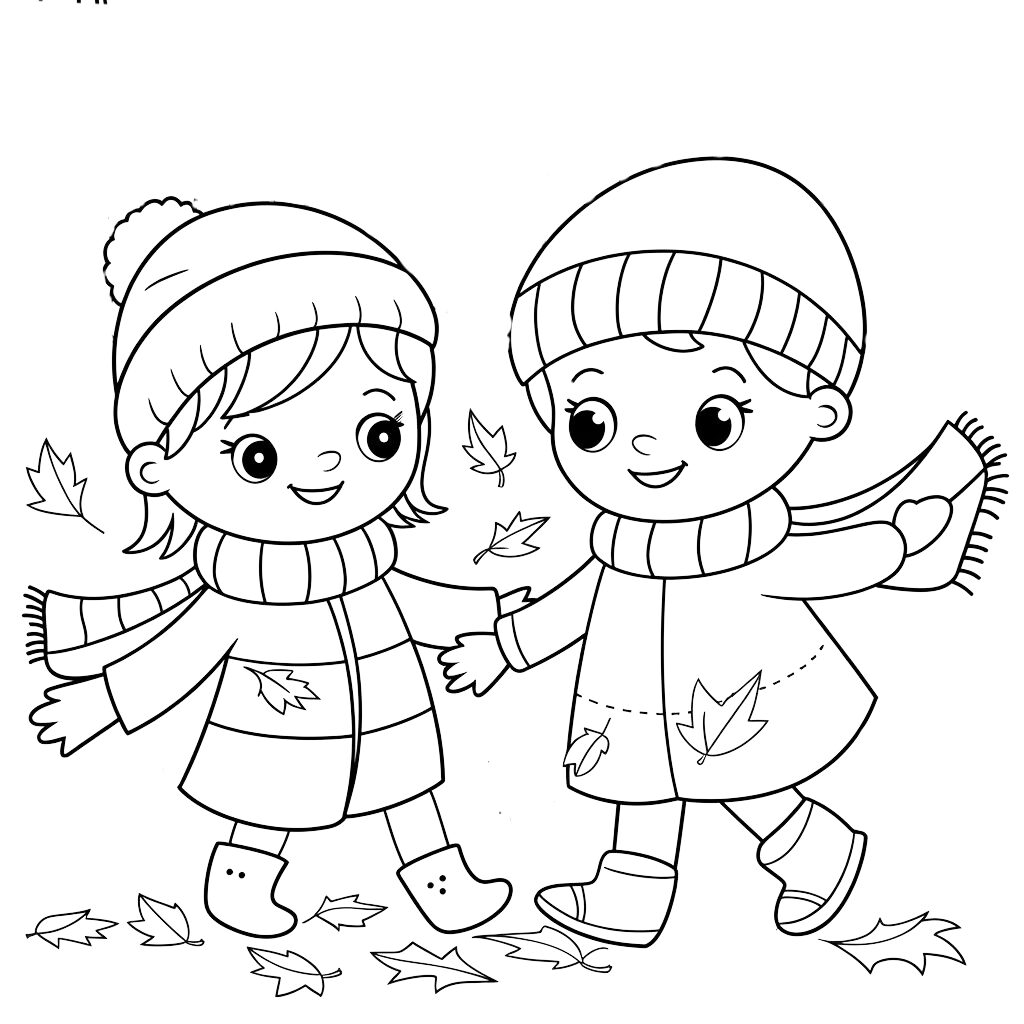 feuille d'automne coloriage