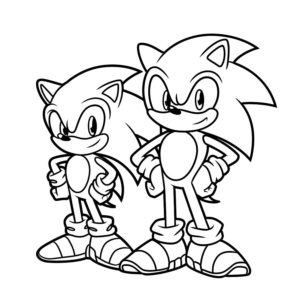 coloriage sonic shadow