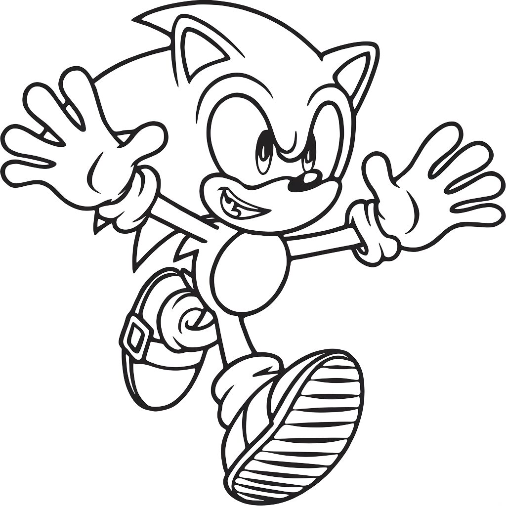 imprimer coloriage sonic