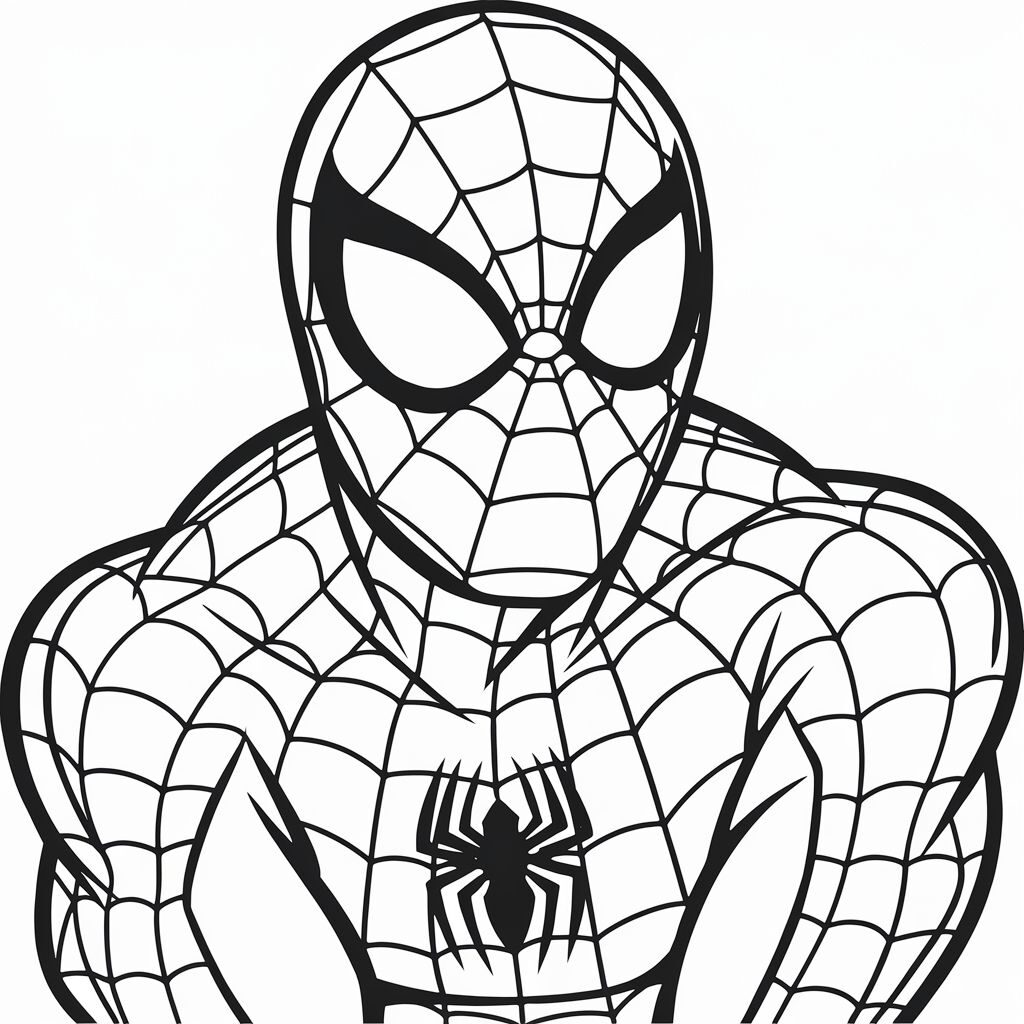 coloriage moto spiderman