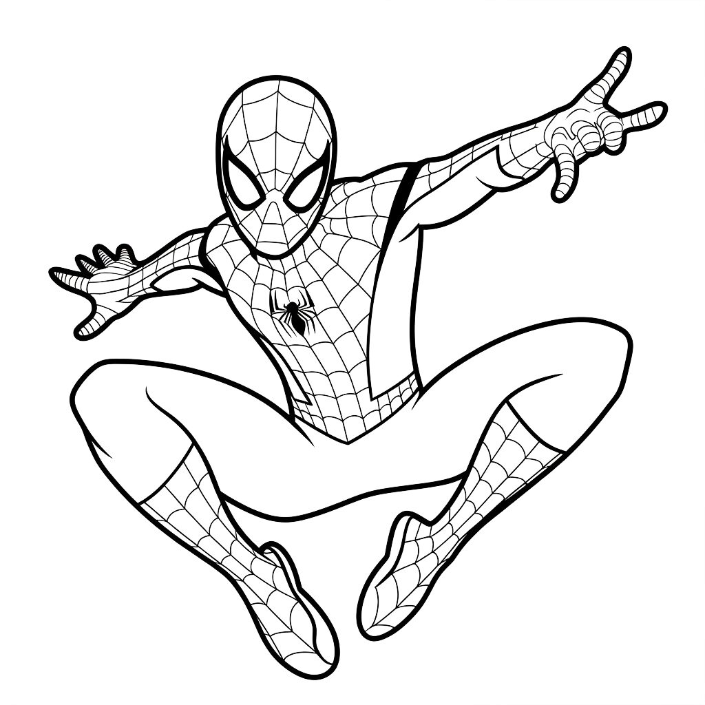 spiderman coloriages