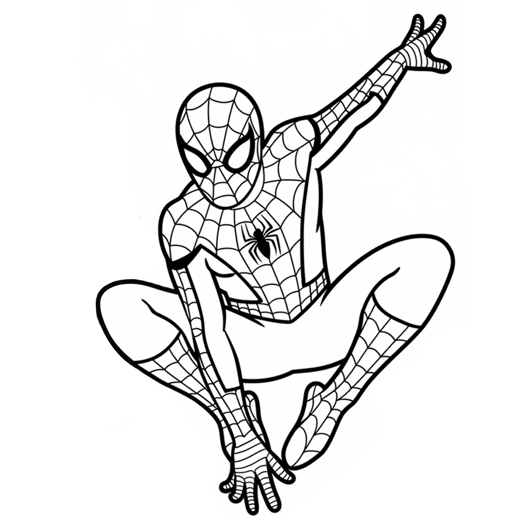 coloriage spiderman à imprimer