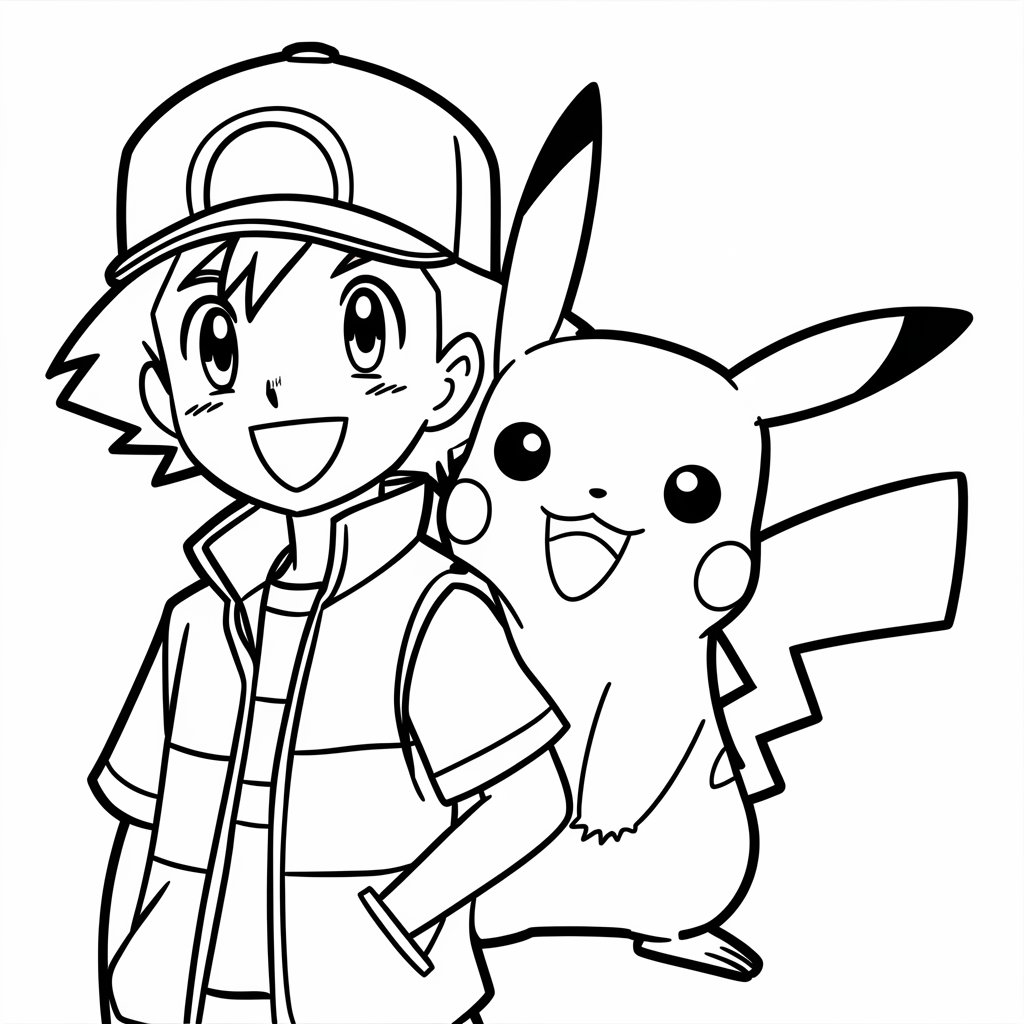 pikachu coloriage