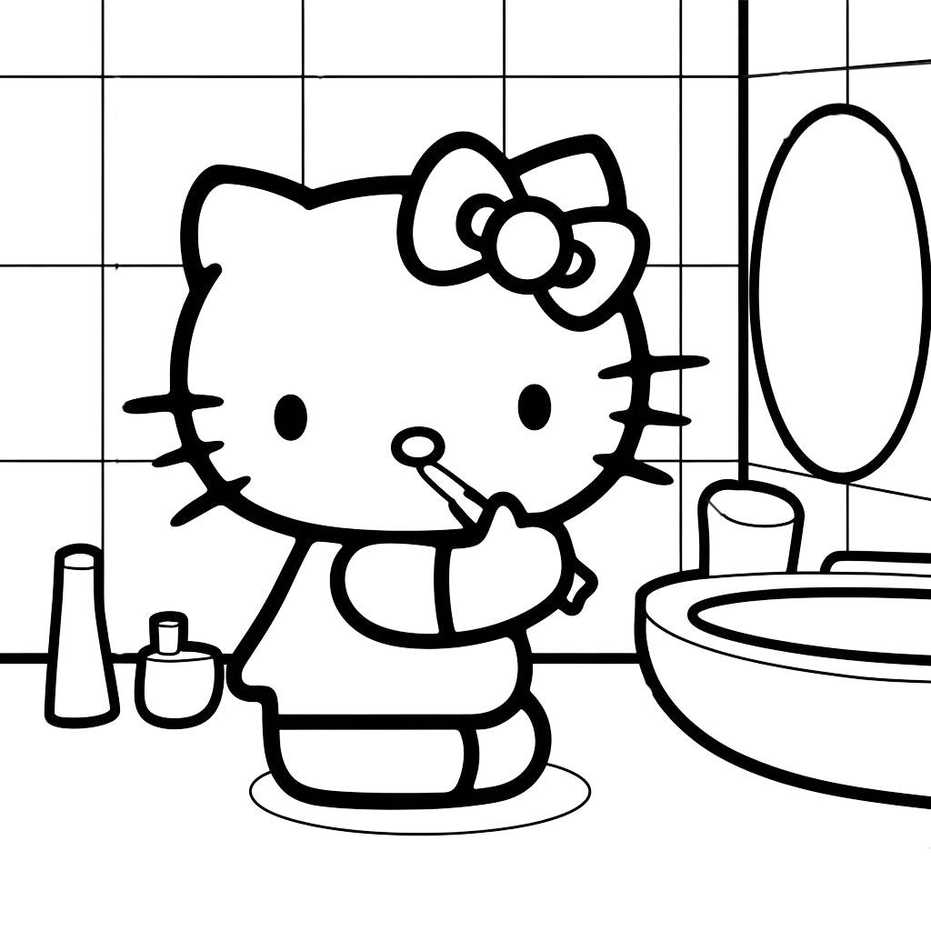 hello kitty coloriage