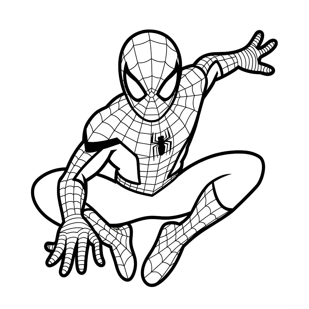spiderman coloriage