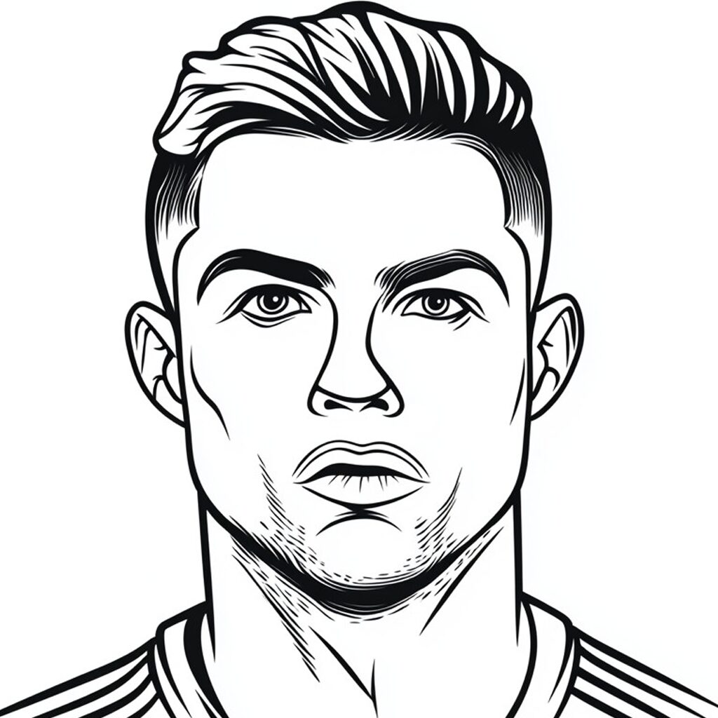 coloriage ronaldo