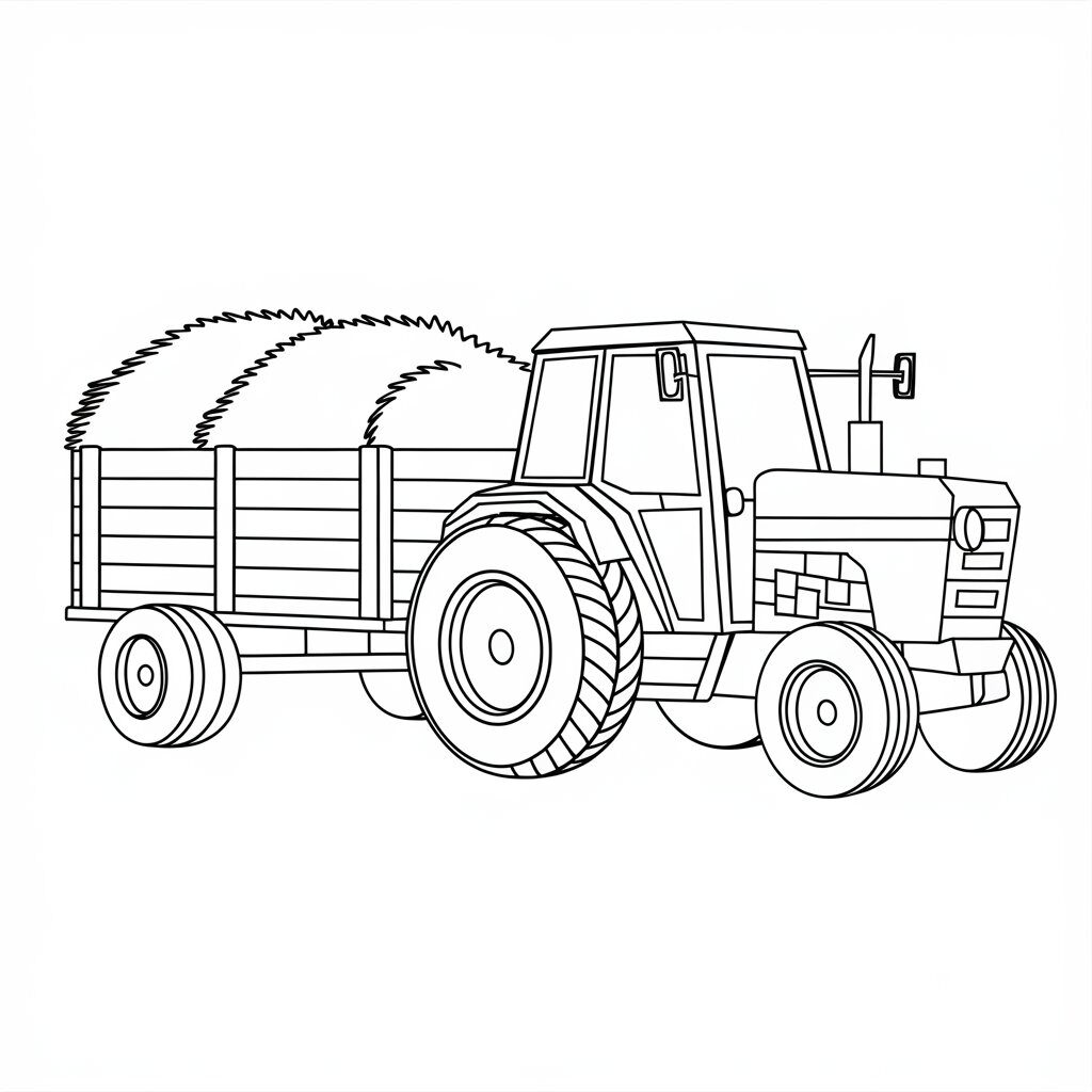 tracteur coloriage à imprimer