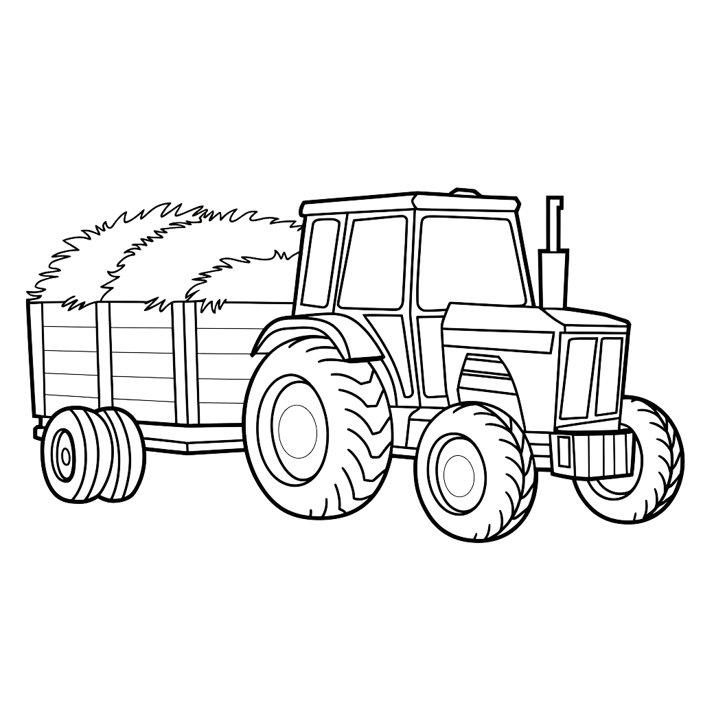 coloriage tracteur claas