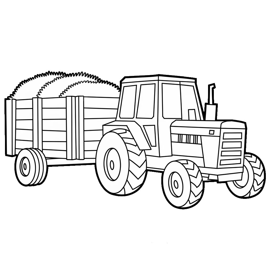 coloriage tracteur imprimer