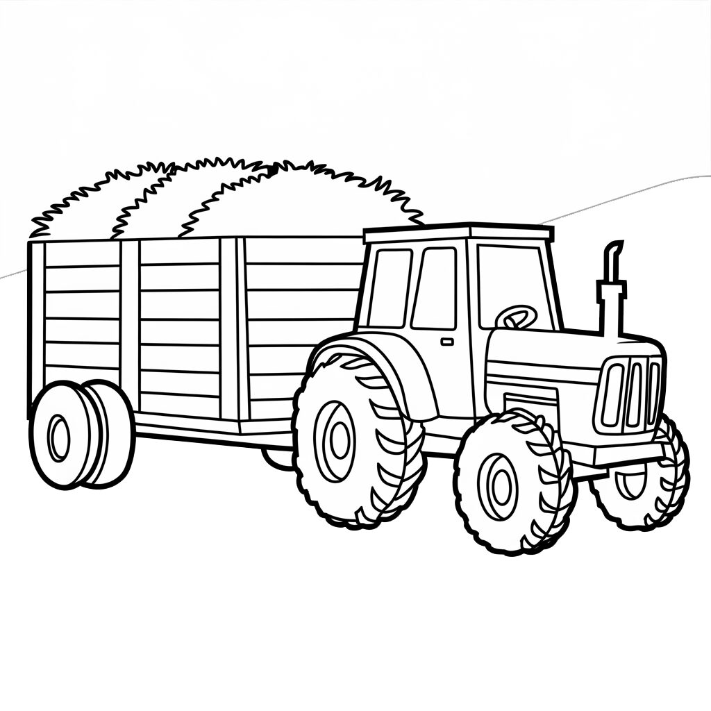 coloriage d un tracteur