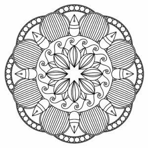 Coloriage Mandalas de Fleurs