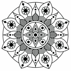 Coloriages Mandalas de Fleurs