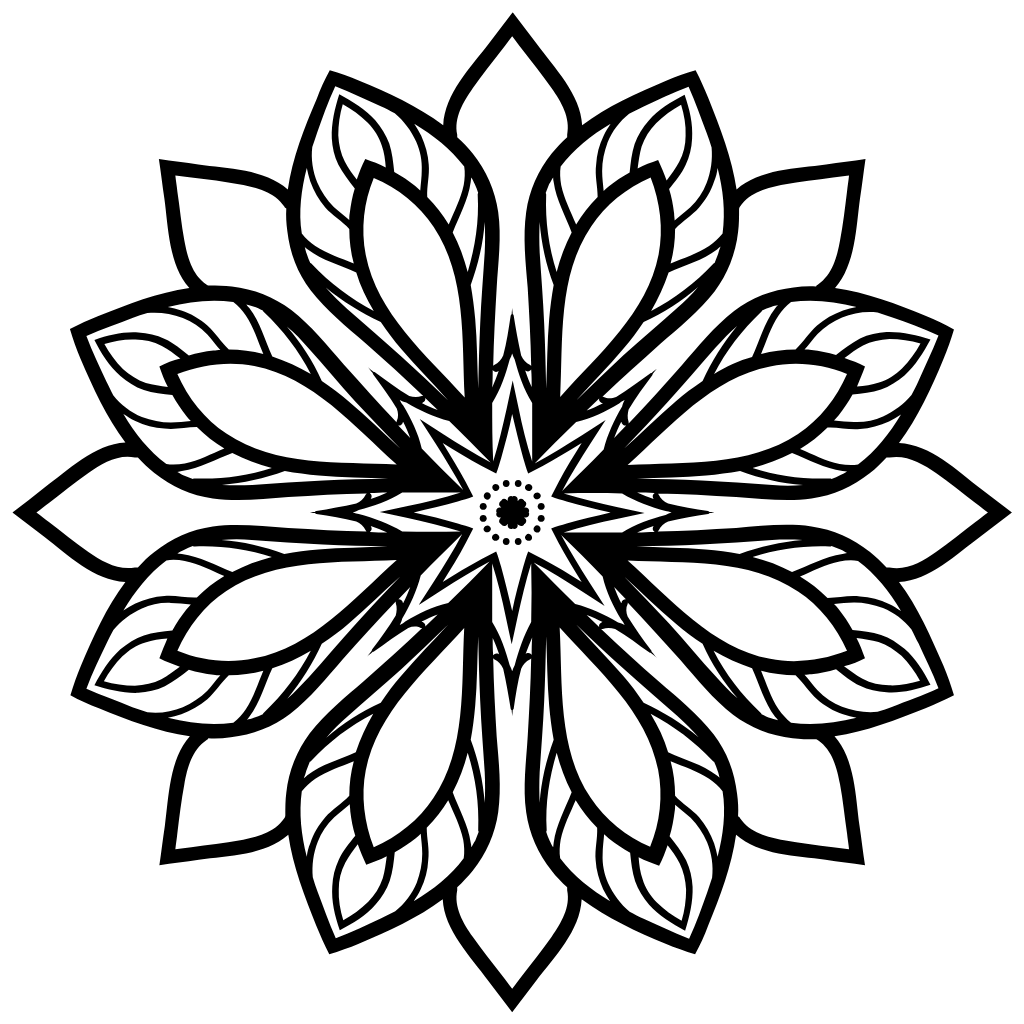 Coloriage Mandalas de Fleurs