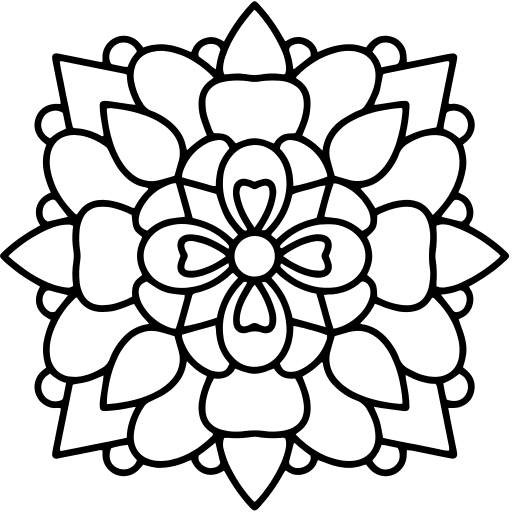 Coloriages Mandalas de Fleurs