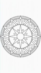 Coloriage Mandalas Géométriques