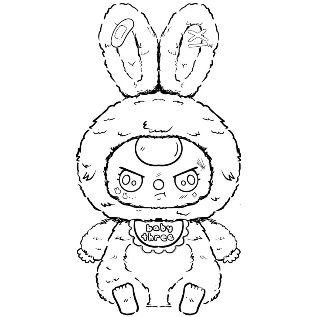 Télécharger et colorier baby three