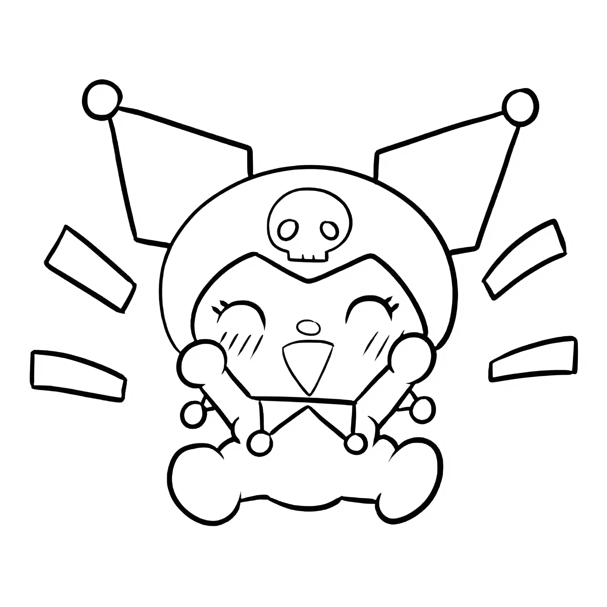 kuromi coloriage à imprimer