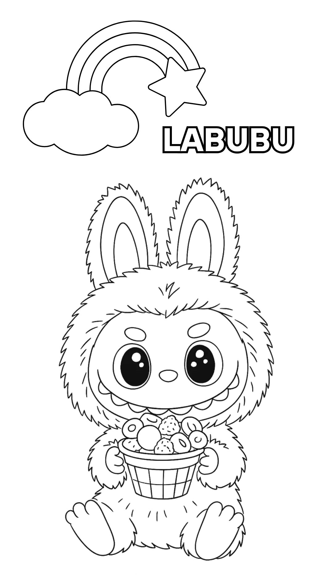 coloriage Labubu livre gratuit