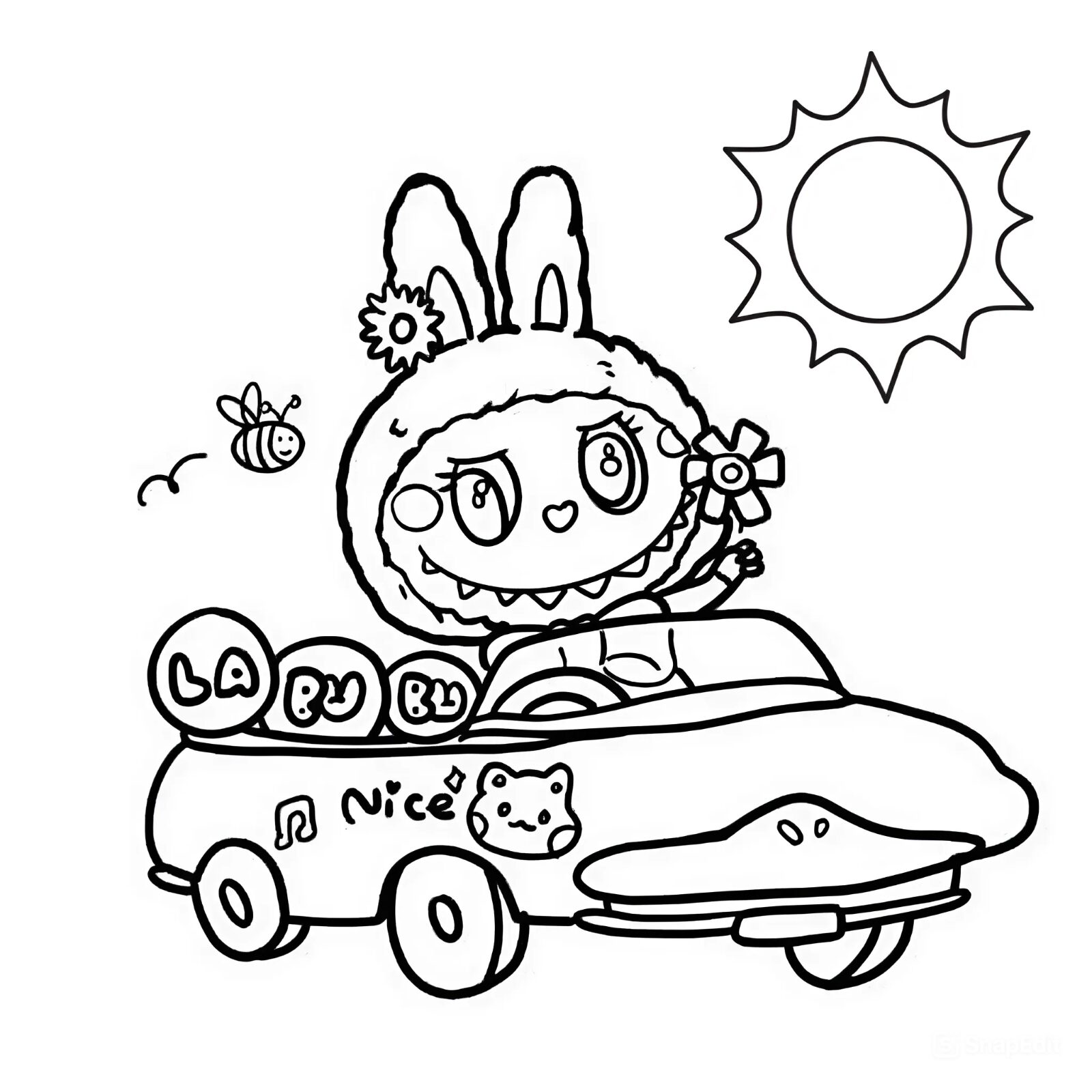 Labubu-coloriage-à-la-maison