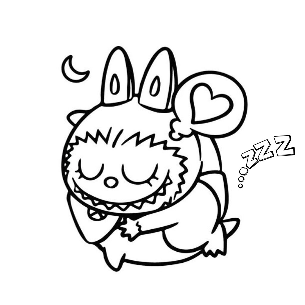 Labubu-coloriages-téléchargement-facile