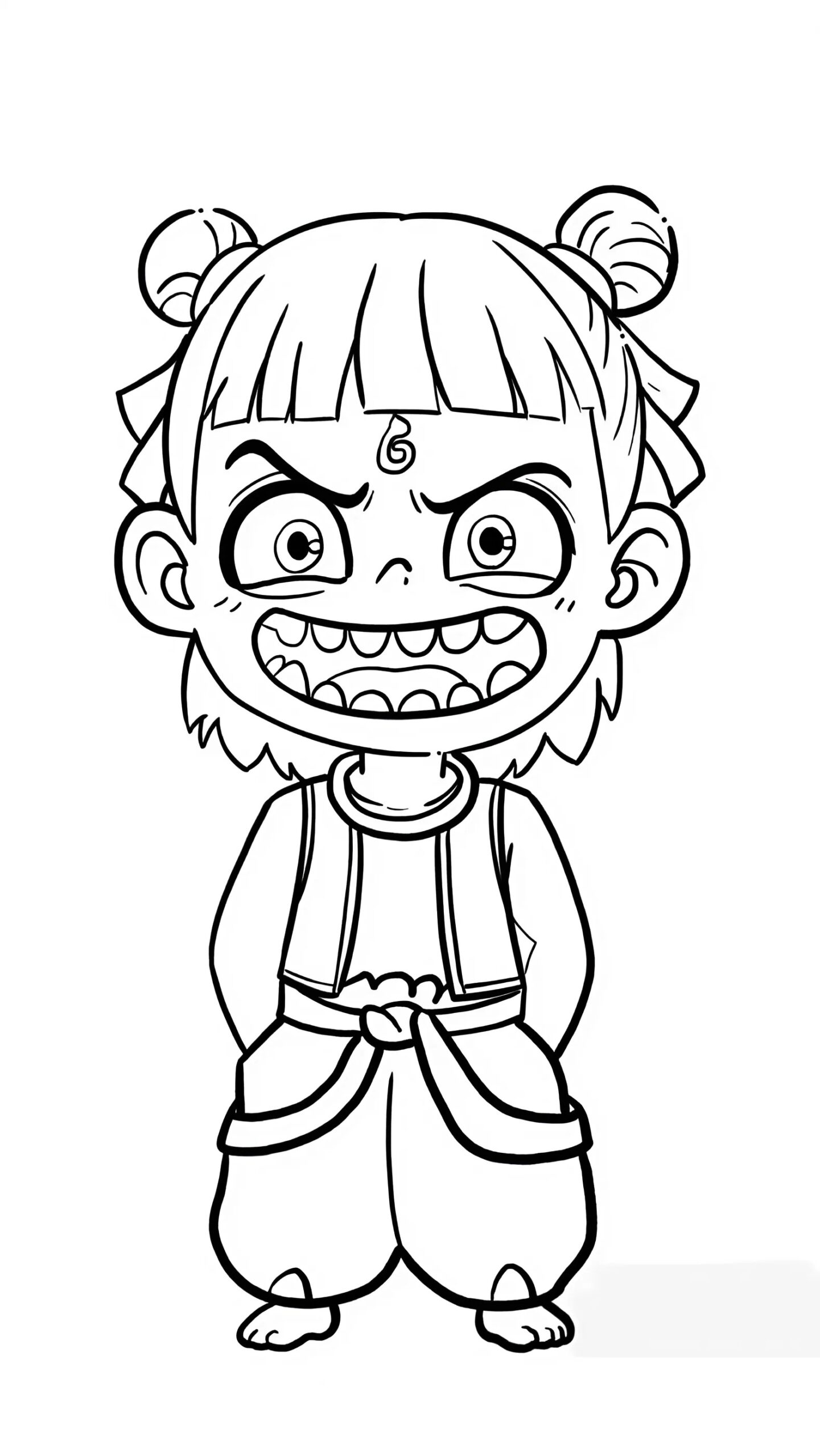 Dessins de Ne Zha à imprimer et colorier pour les enfants