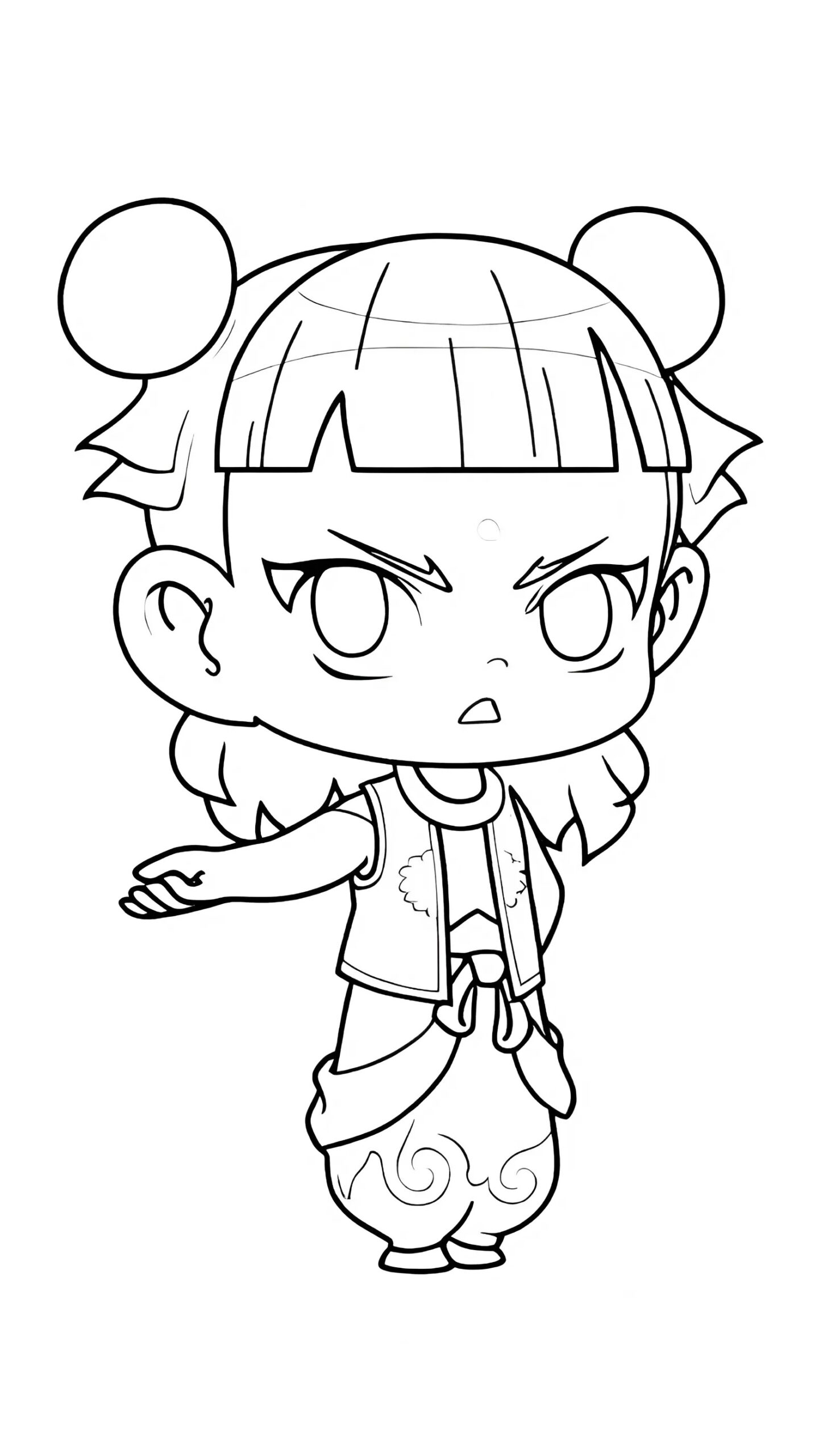 Coloriages Ne Zha pour garçons et filles