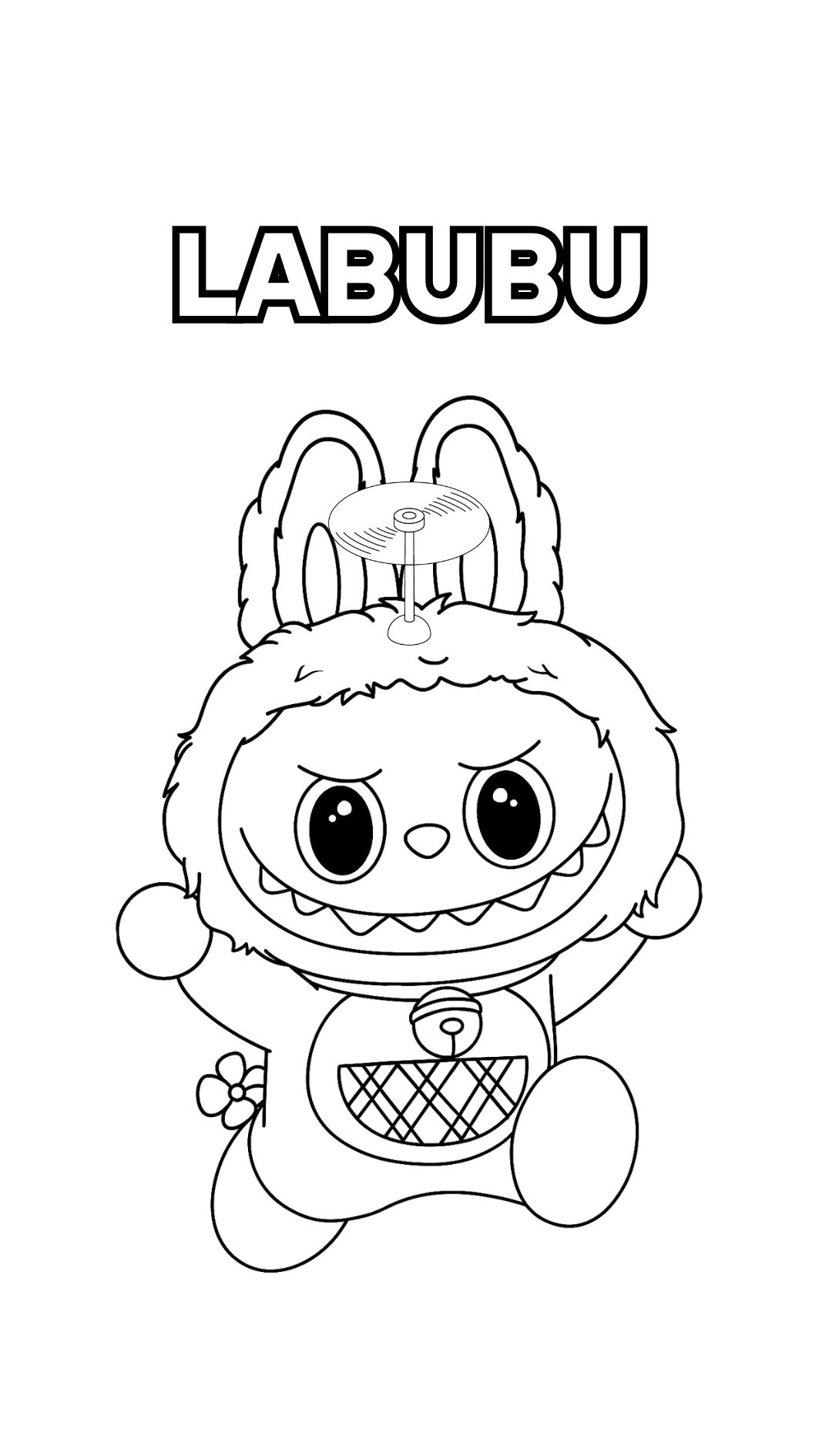 activité coloriage Labubu enfant