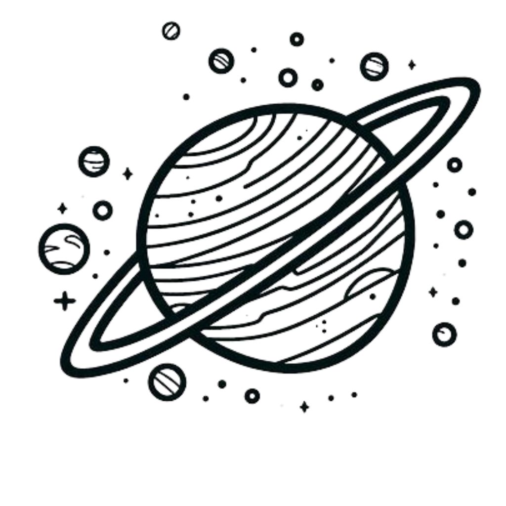 coloriage espace planete