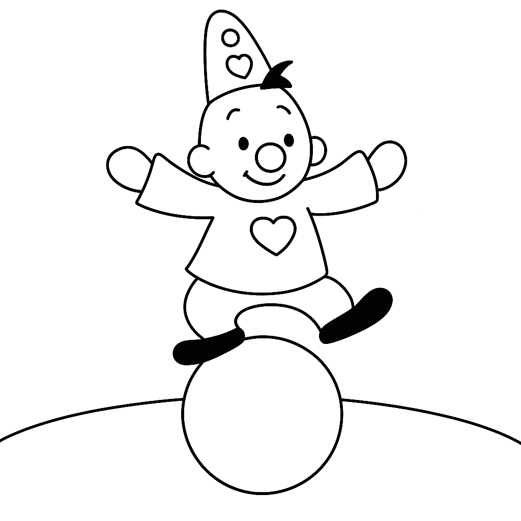 Coloriage Bumba au cirque à imprimer
