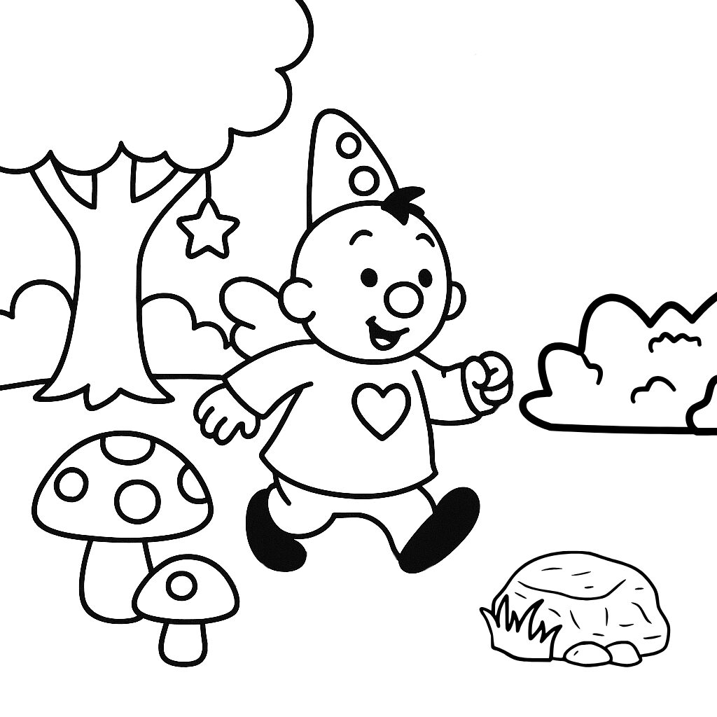 Coloriage du monde de rêve de Bumba à imprimer