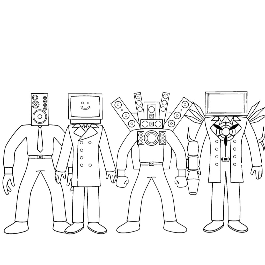 coloriage skibidi toilet