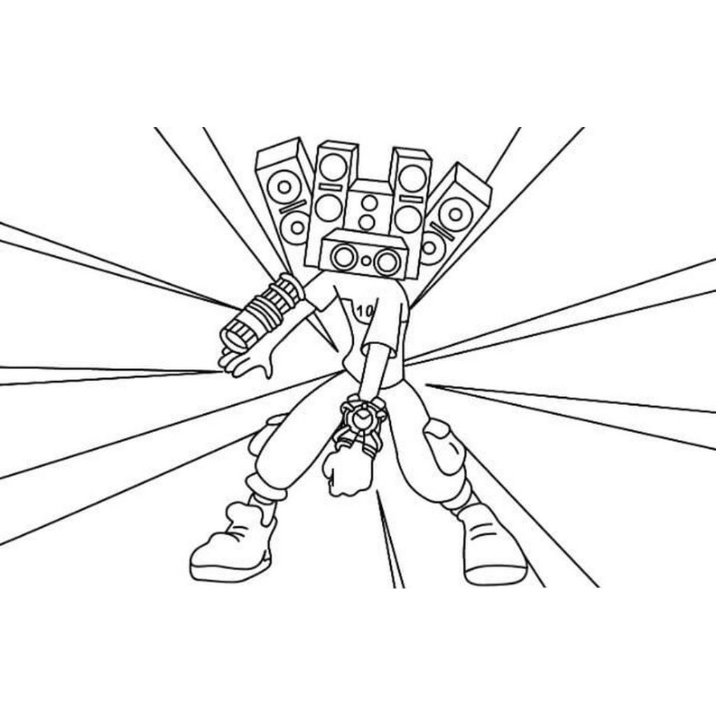 coloriage skibidi toilette