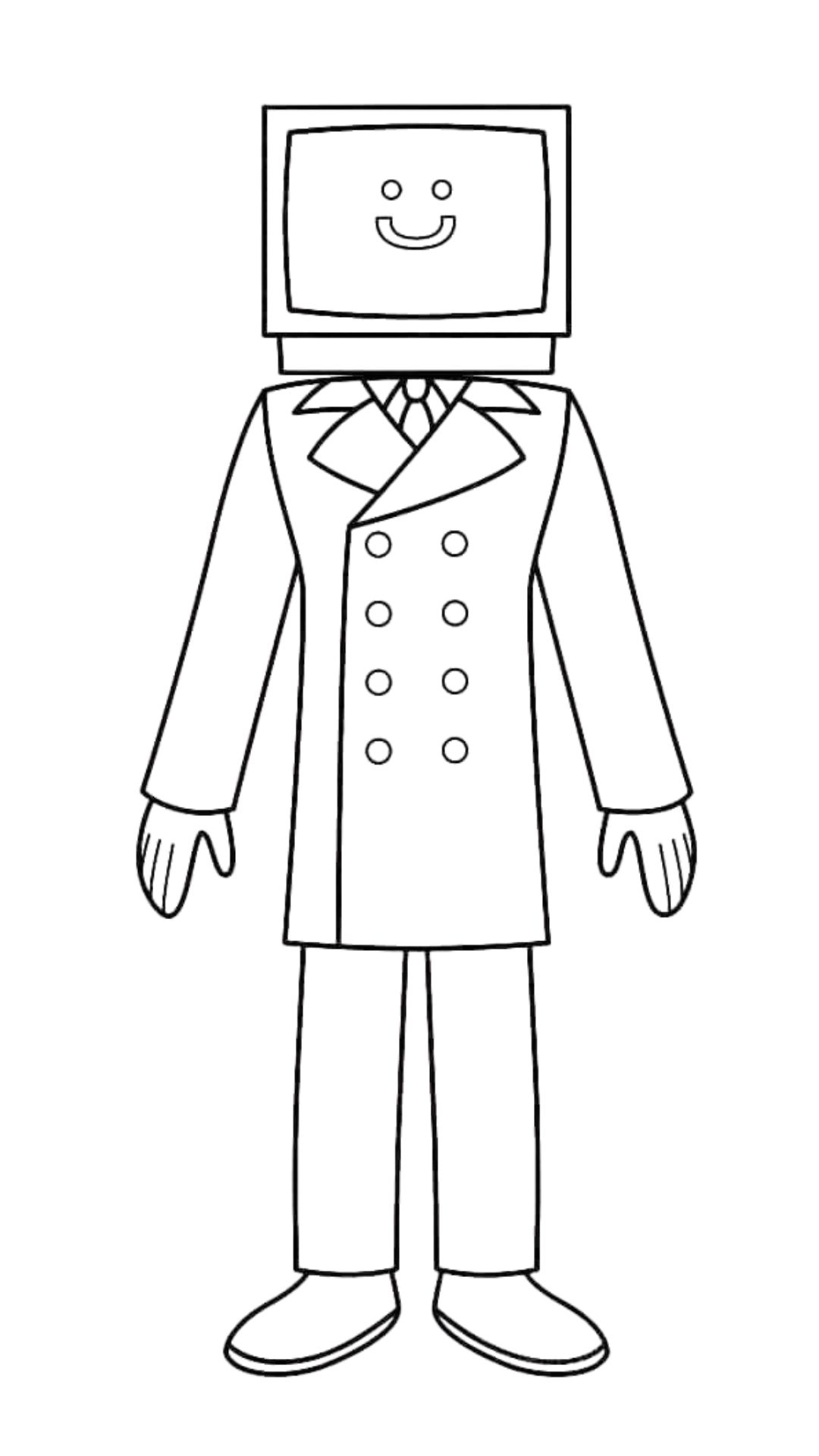 Coloriage Skibidi Toilet à télécharger