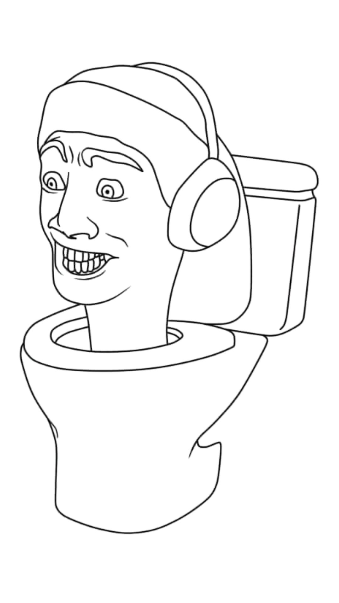 Coloriage Skibidi Toilet à imprimer