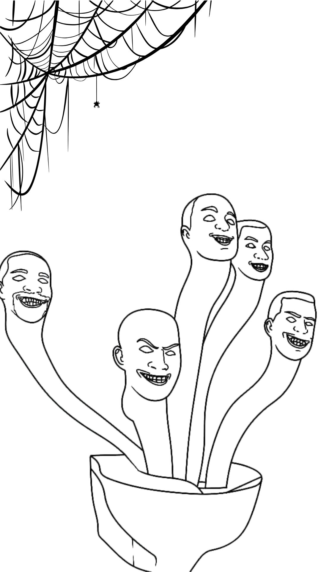 Coloriage Skibidi Toilet facile à imprimer